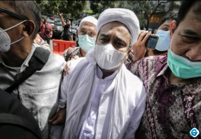 HRS Terancam Hukuman 6 Tahun Penjara dalam Kasus Kerumunan Petamburan. (Foto: CNNIndonesia.com)